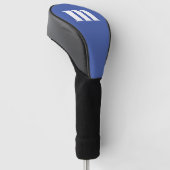 Modern Monogram Initiaal Golfheadcover (Schuin)
