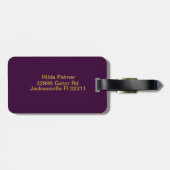 Modern monogram Initiaal letter p Bagagelabel (Achterkant horizontaal)