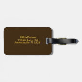 Modern monogram Initiaal letter p Bagagelabel (Achterkant horizontaal)