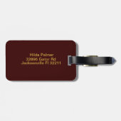 Modern monogram Initiaal letter p Bagagelabel (Achterkant horizontaal)