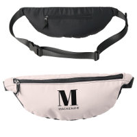 Modern Monogram Initiaal naam Blush Roze