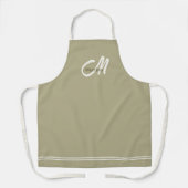 Modern  monogram Initiaal Schort (Voorkant)