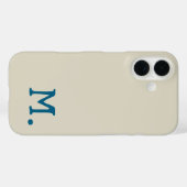 Modern Monogram Initiaal vervangen Voeg de jouwe t Case-Mate iPhone Case (Achterkant (horizontaal))