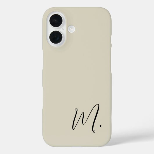 Modern Monogram Initiaal vervangen Voeg de jouwe t Case-Mate iPhone Case (Achterkant)