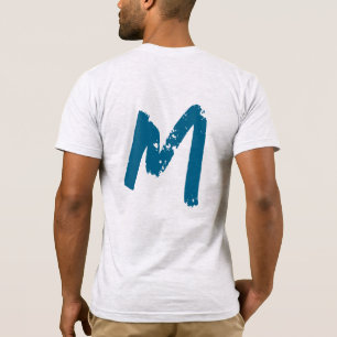 Modern Monogram Initiaal vervangen Voeg de jouwe t T-shirt