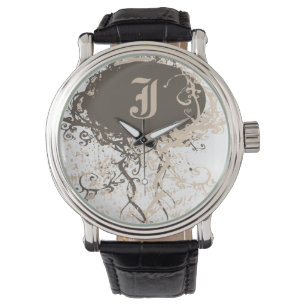 Modern Monogram J Horloge
