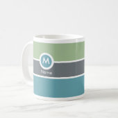 Modern Monogram koffie-Mok Koffiemok (Voorkant links)