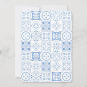 Modern Monogram Lemon Wedding Repetitie Diner Kaart (Achterkant)