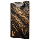 Modern Monogram Marmer Klembord (Links)