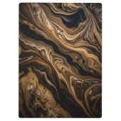 Modern Monogram Marmer Klembord (Achterkant)