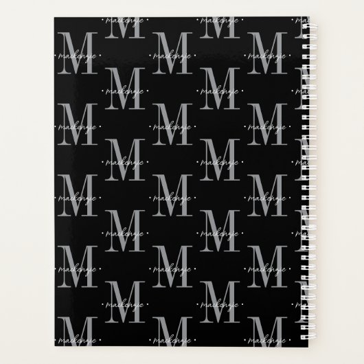 Modern Monogram Minimal Black White (Dos)
