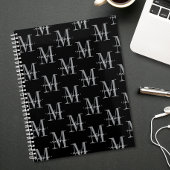 Modern Monogram Minimal Black White
