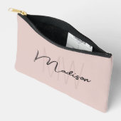 Modern Monogram Naam Script Blush Pink Etui (Open)