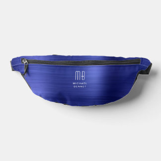 Modern Monogram Navy Blue Heuptasje