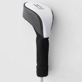 Modern monogram op maat golfheadcover (Schuin)