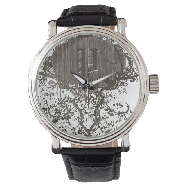 Modern Monogram P Horloge (Voorkant)