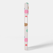Modern Monogram Polka Dot Pattern Case-Mate iPhone Case (Achterkant / Rechts)
