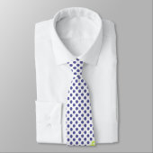 Modern Monogram Polka Dot Pattern Stropdas (Gebonden)