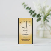 Modern Monogram Professional Visitekaartje (Staand voorkant)