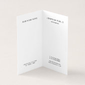 Modern Monogram Professioneel Elegant Minimalist Visitekaartjes (Binnen)