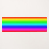 Modern Monogram Rainbow Ombre Houndstooth Pattern Yogamat (Achterkant (horizontaal))