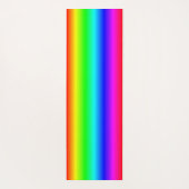 Modern Monogram Rainbow Ombre Houndstooth Pattern Yogamat (Achterkant)