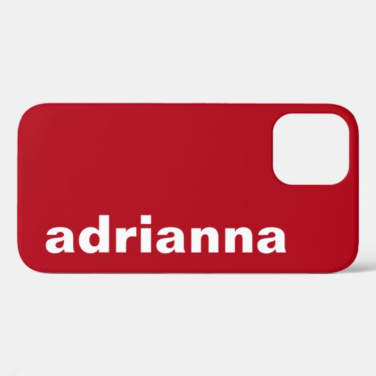 Modern Monogram Rood Case-Mate iPhone Case (Achterkant (horizontaal))