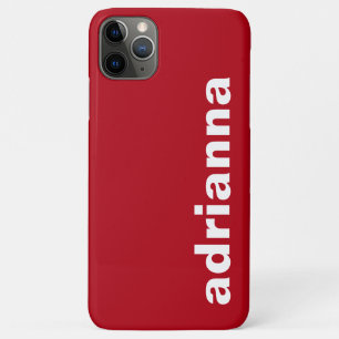 Modern Monogram Rood iPhone 11 Pro Max Hoesje