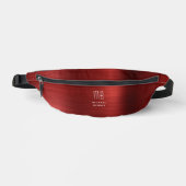 Modern Monogram Rood Heuptasje (Voorkant)