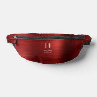 Modern Monogram Rood Heuptasje