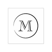 Modern Monogram Rubberstempel (Afrduk)
