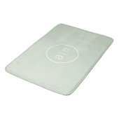 Modern Monogram Sage Groen Badmat (Gekanteld)