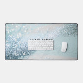 Modern, Monogram, Salon, Glitter (Imiteer) Bureaumat (Keyboard & Muis)