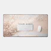 Modern, Monogram, Salon, Glitter (Imiteer) Bureaumat (Keyboard & Muis)