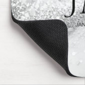 Modern, Monogram, Salon, Glitter (Imiteer) Muismat (Hoek)