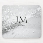 Modern, Monogram, Salon, Glitter (Imiteer) Muismat (Voorkant)