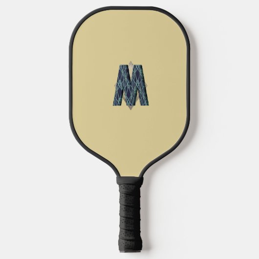 Modern Monogram | Schoon Minimalist Pickleball Paddle (Voorkant)