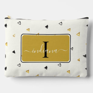 Modern Monogram Script Abstract Patroon Aangepast Etui