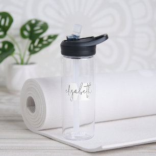 Modern Monogram Script Waterfles