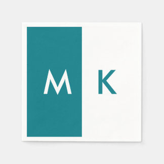 Modern Monogram Servetten