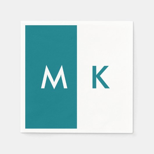 Modern Monogram Servetten (Voorkant)