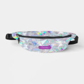 Modern Monogram Sparkly geometrisch patroon Heuptasje (Voorkant)