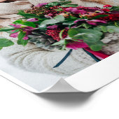 Modern Monogram | Twee fotorasters Poster (Hoek)