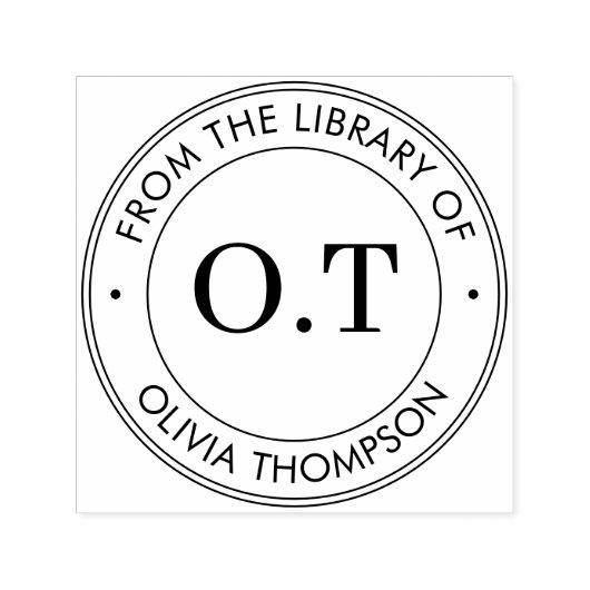 modern Monogram uit de bibliotheek van Zelfinktende Stempel (Design)