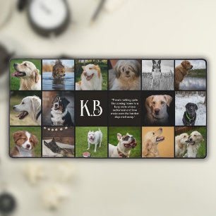 Modern Monogram Unieke 16 Fotocollage Bureaumat