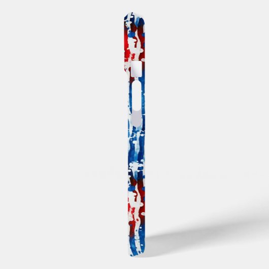 Modern Monogram USA Sterren en Strepen Case-Mate iPhone Case (Achterkant / Links)