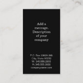 Modern Monogram Visitekaartje (Achterkant)