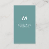 Modern Monogram Visitekaartje (Achterkant)