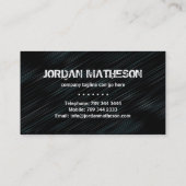 Modern Monogram Visitekaartje (Achterkant)