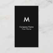 Modern Monogram Visitekaartje (Achterkant)
